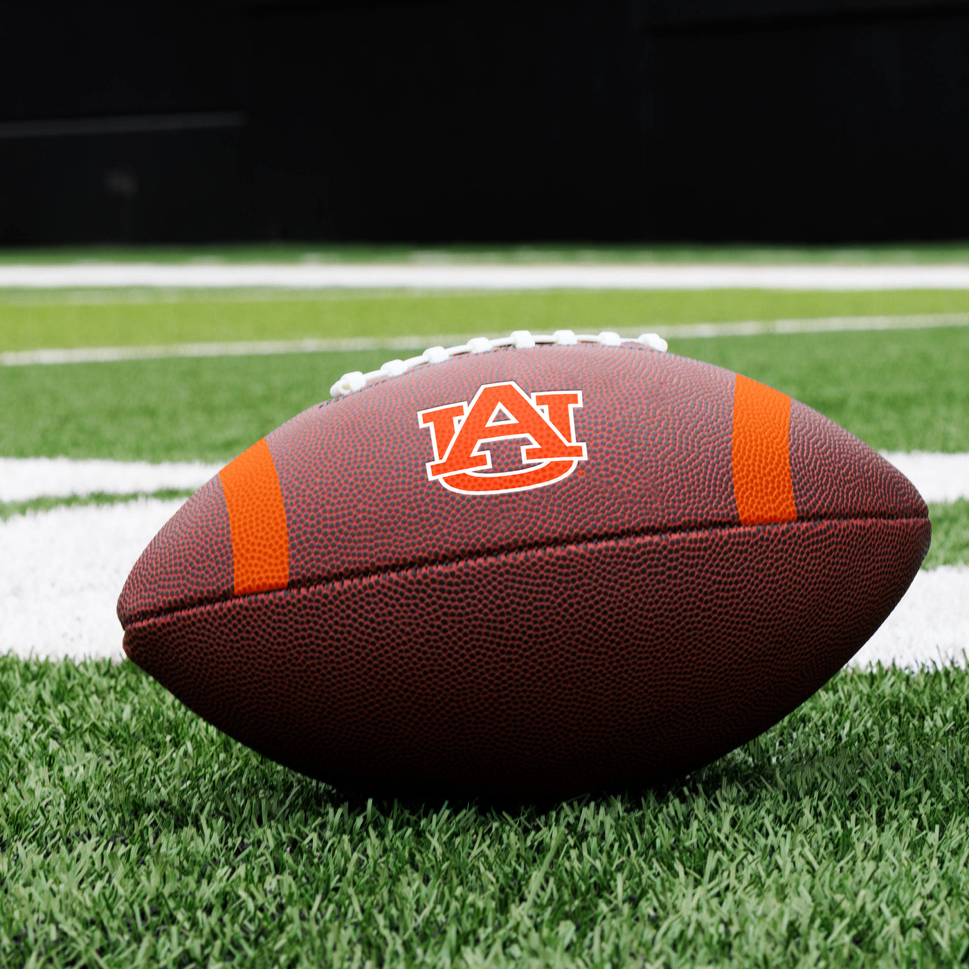 Auburn Team Stripe Official-Size Composite Football - Logo Brands