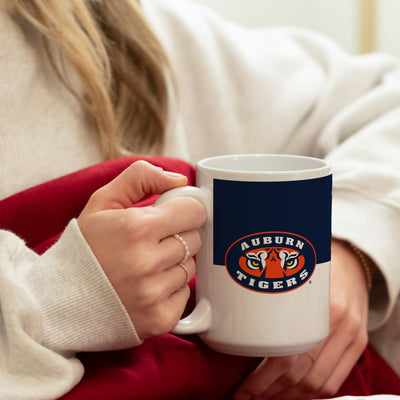 Auburn 15oz Colorblock Sublimated Mug