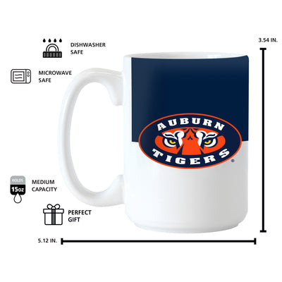 Auburn 15oz Colorblock Sublimated Mug