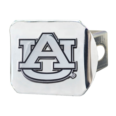 Auburn University Chrome on Chrome Hitch Cover
