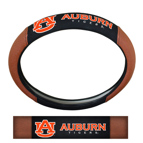 Auburn University sports grip steering wheel cover by Logo Brands, designed for auto covers, with Auburn logo and sporty texture.