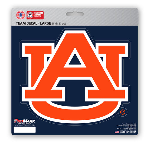 Auburn University large decal featuring the Auburn logo in orange and blue colors, suitable for decorating surfaces.