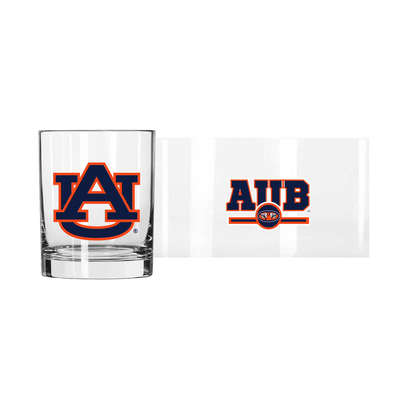 Auburn 14oz Letterman Rocks Glass