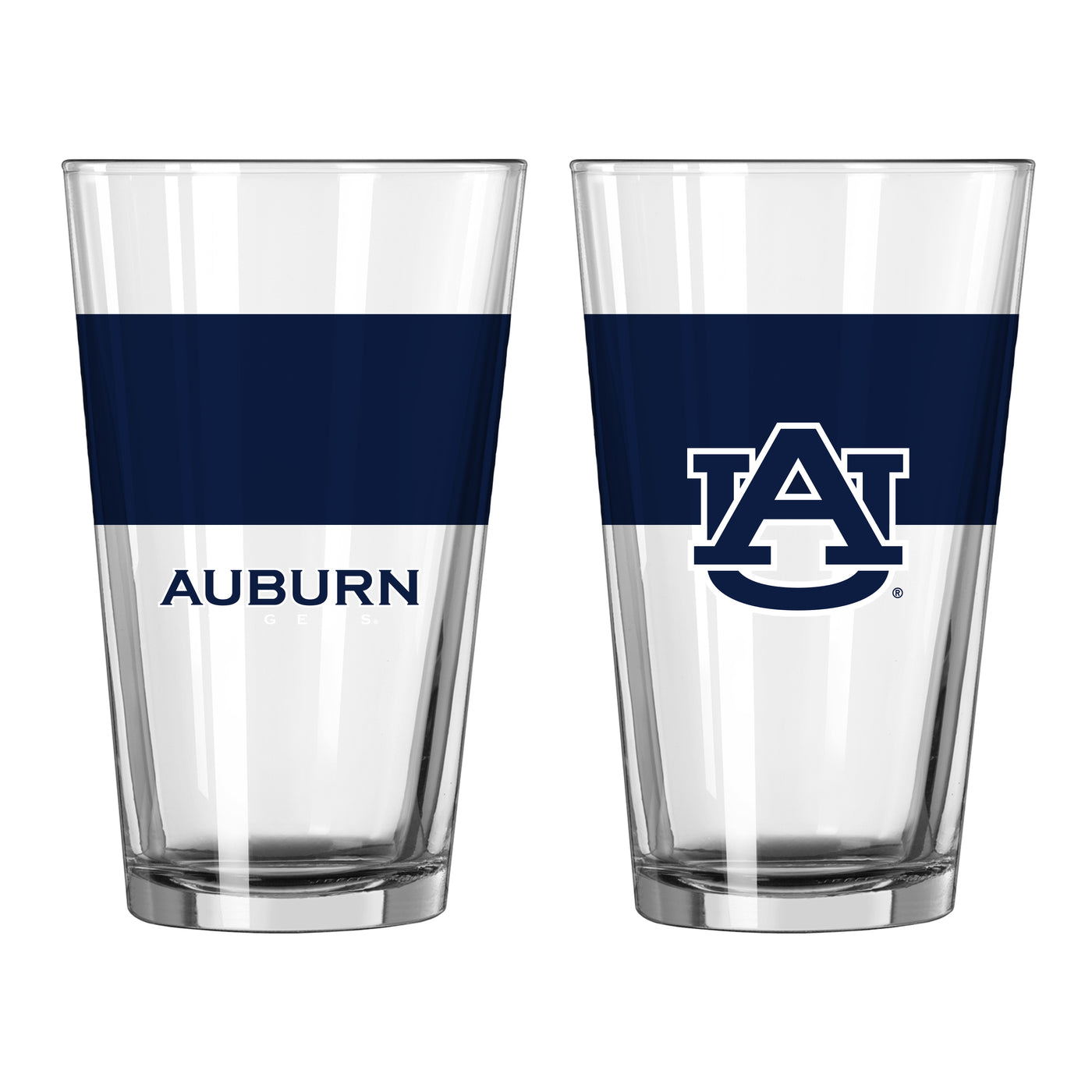 Auburn 16oz Colorblock Pint Glass
