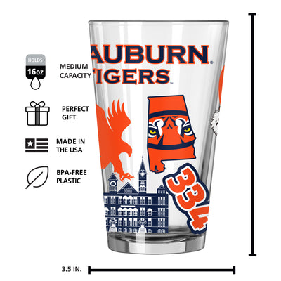 Auburn 16oz Native Pint Glass