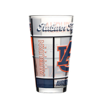 Auburn 16oz Quilted Stained Pint Glass
