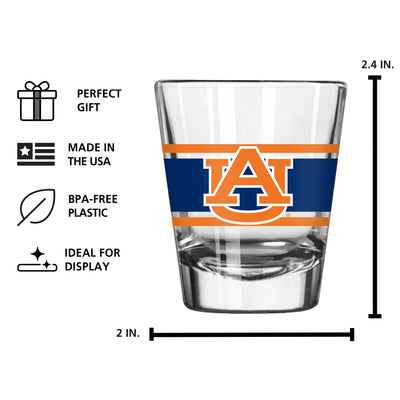 Auburn 2oz Stripe Shot Glass