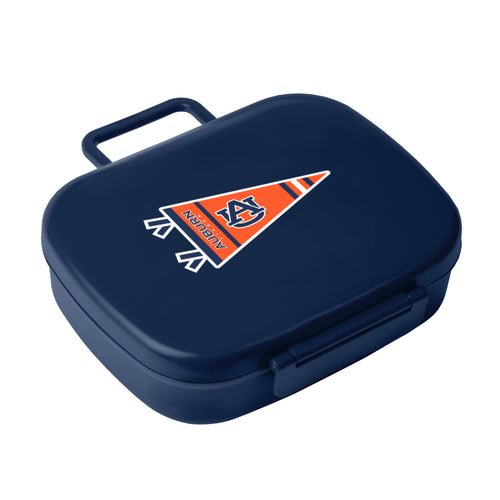 Auburn Travel Pennant Lunch Box cooler by Logo Brands, with team logo and vibrant Auburn colors, designed for packing meals on the go.