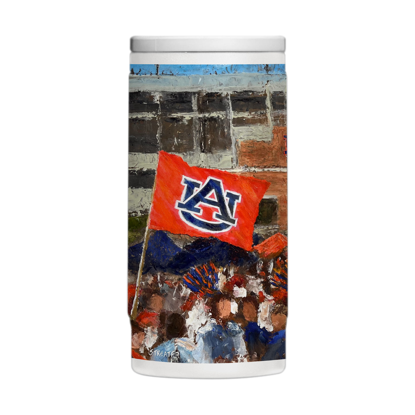 Auburn 12oz Collector Powder Coat Slim Can Coolie