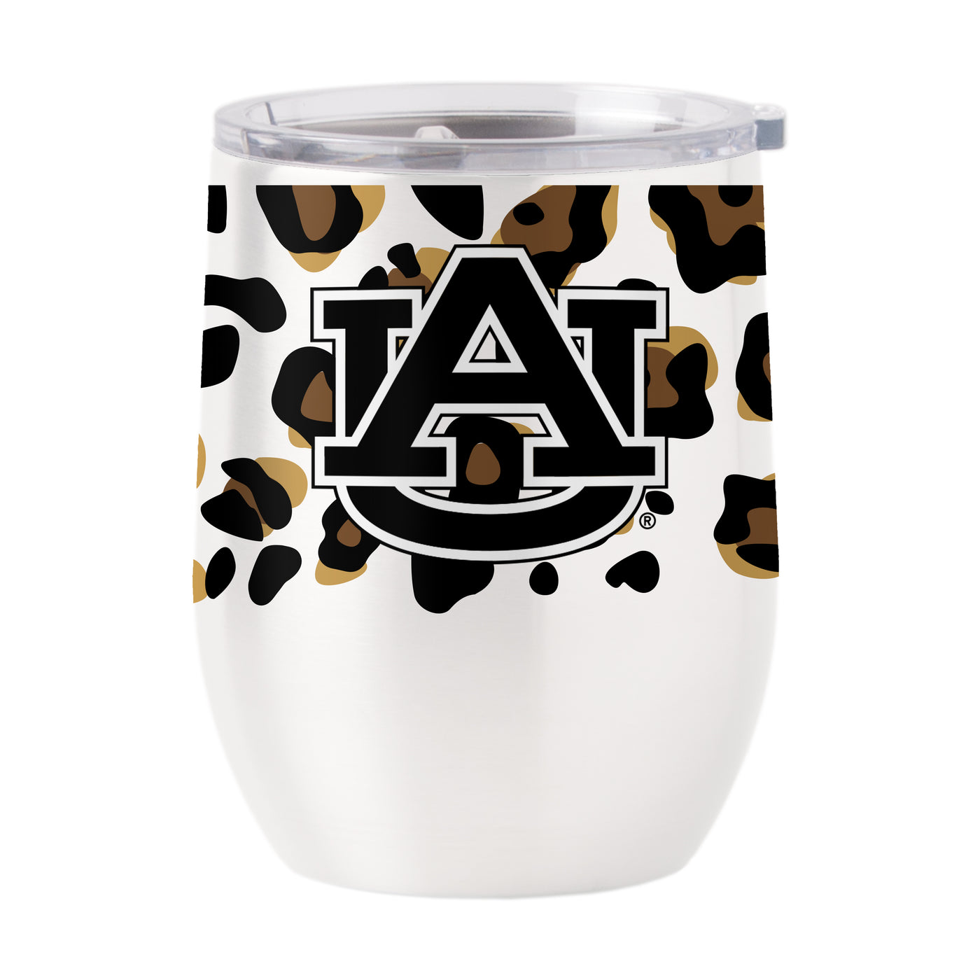 Auburn 16oz Neutral Leopard Stainless Curved Beverage