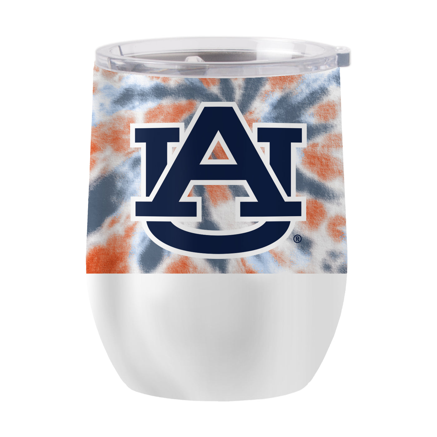 Auburn 16oz Tie Dye Stainless Curved Beverage