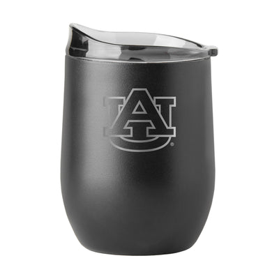 Auburn GunMetal 16oz Black Powder Curved Beverage - Logo Brands