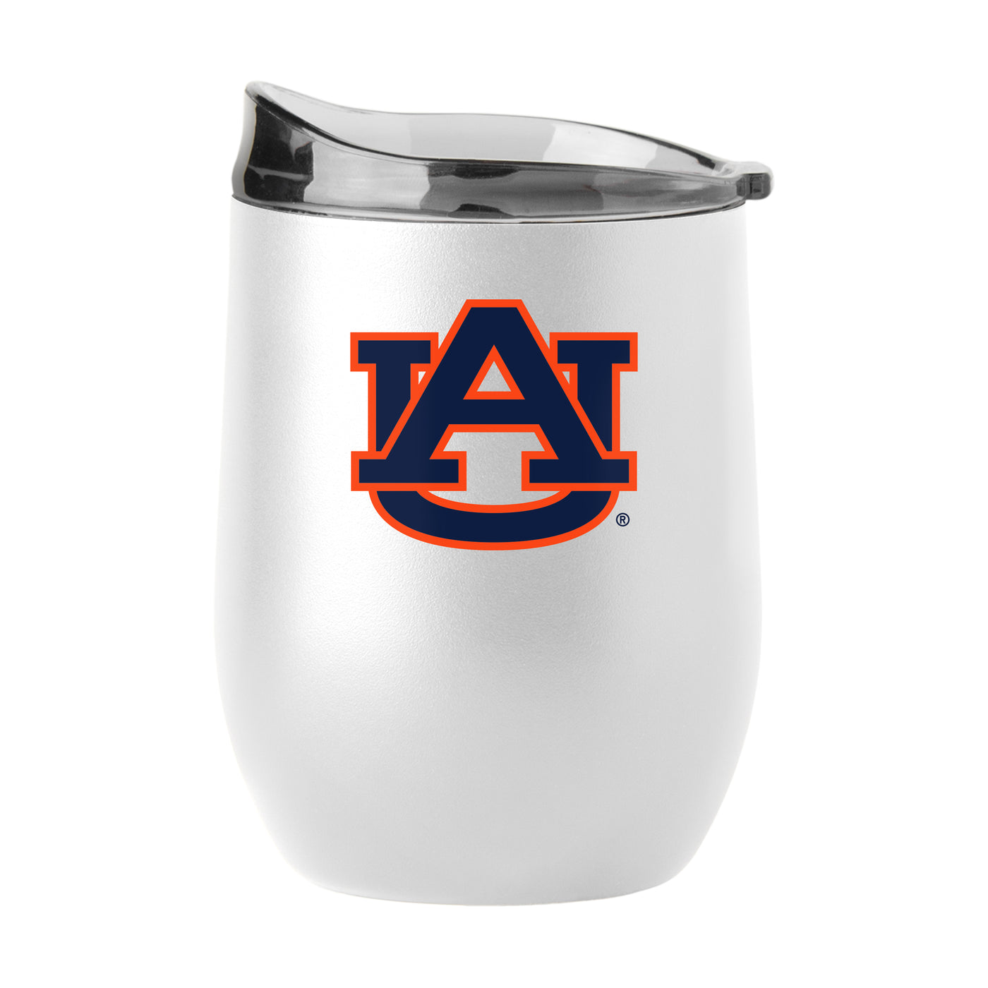 Auburn 16oz Swagger White Powder Coat Curved Beverage