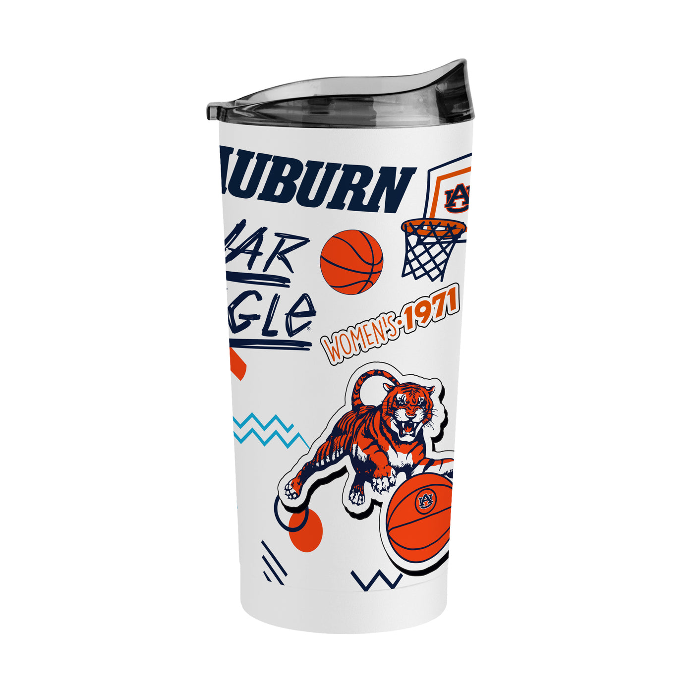 Auburn Basketball 20oz Powder Coat Tumbler