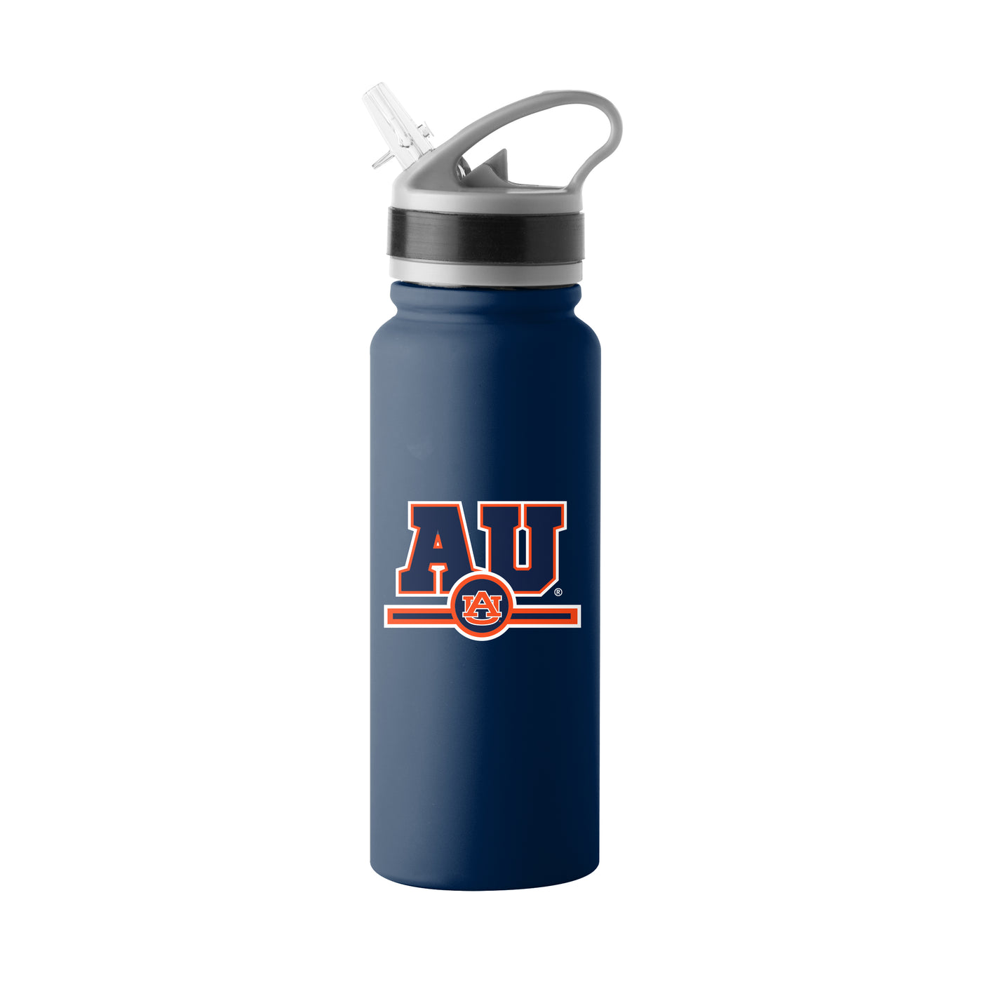 Auburn 25oz Campus Color Letterman Stainless Single Wall Flip Top Bottle