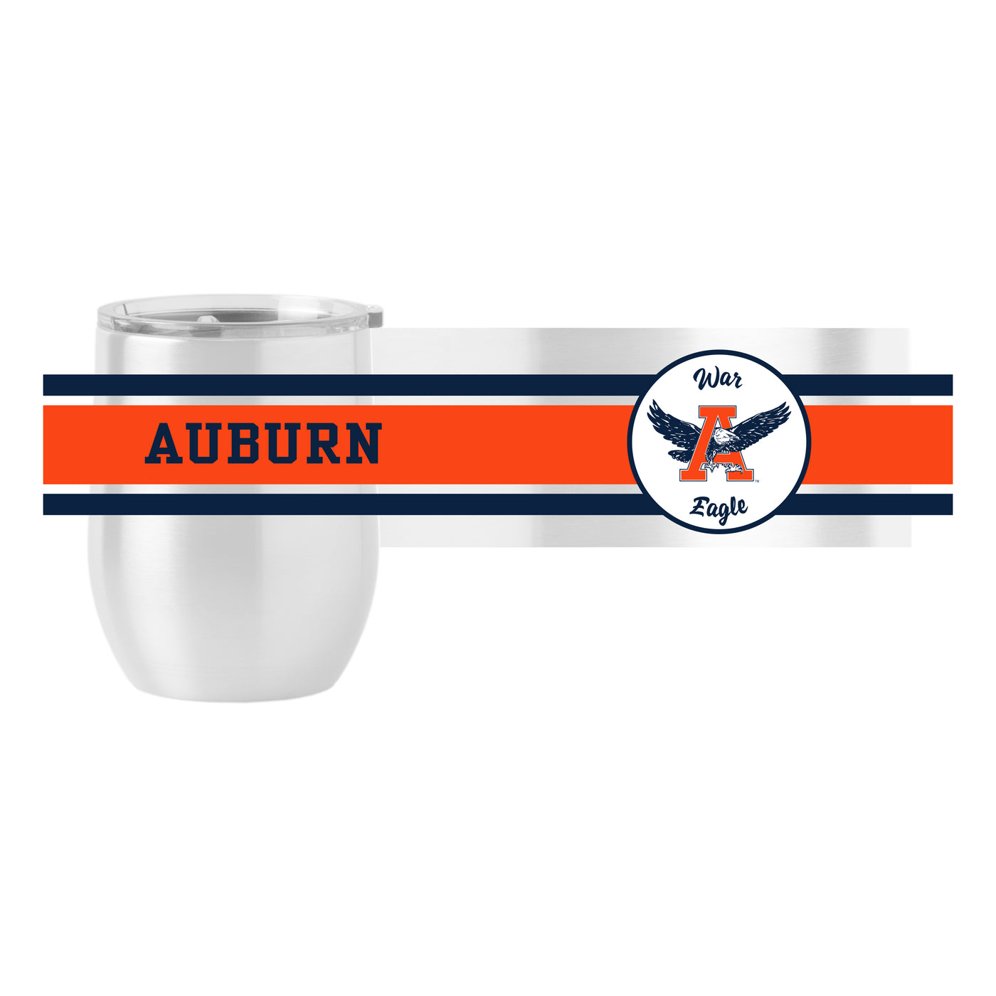 Auburn 16oz War Eagle Stainless Curved Beverage