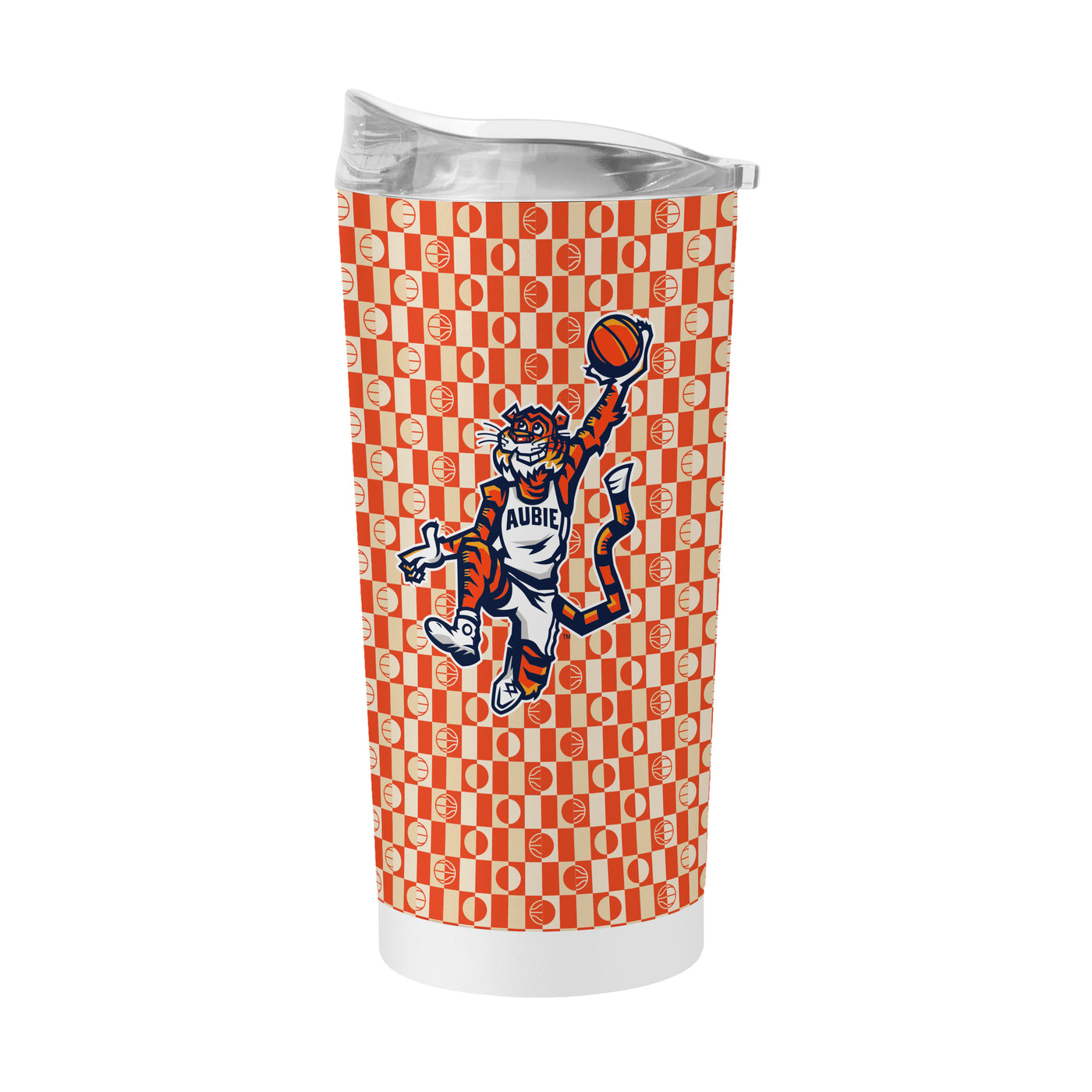 Auburn Vault Aubie 20oz White Powder Coat Tumbler
