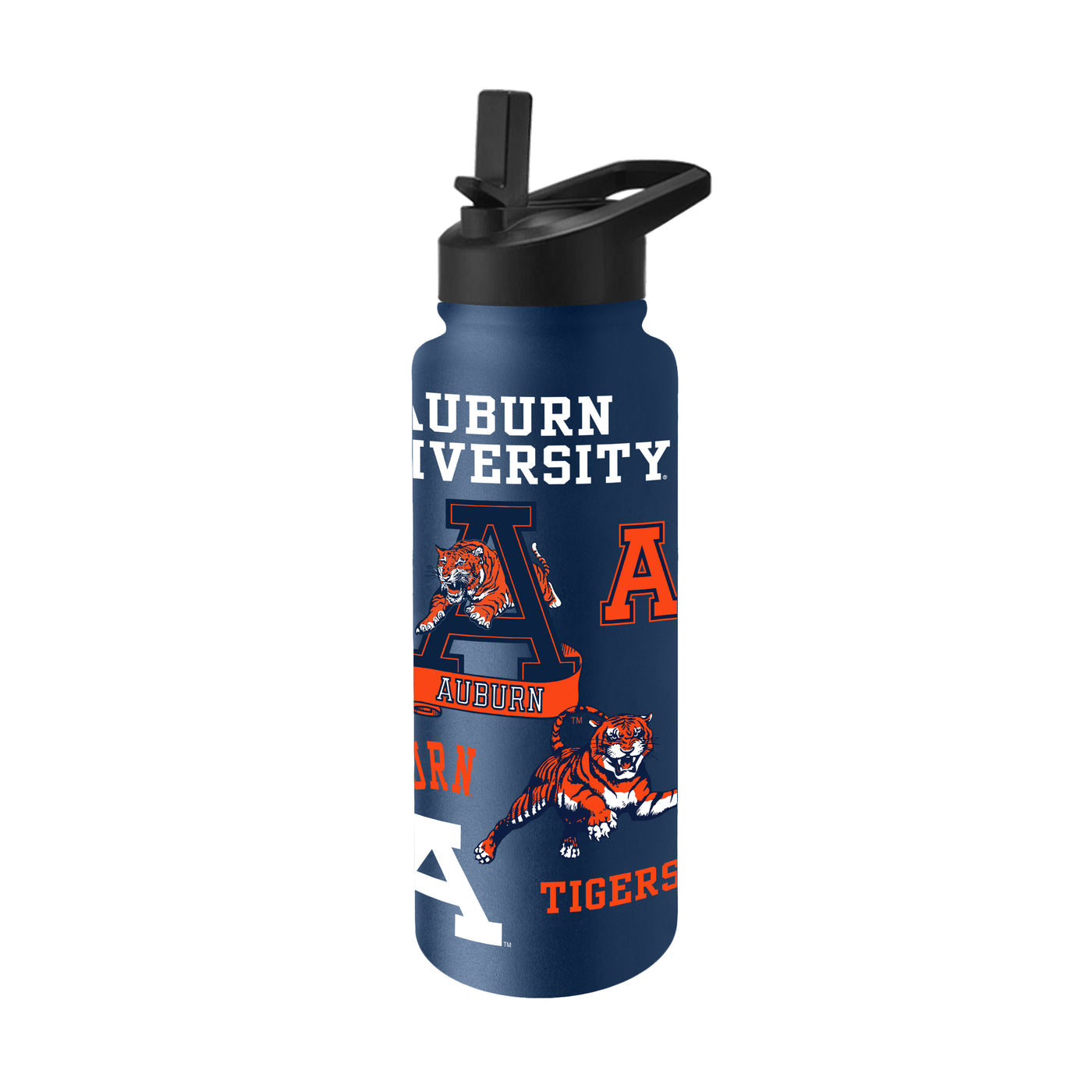 Auburn Vault 34oz Navy Native Quencher Bottle