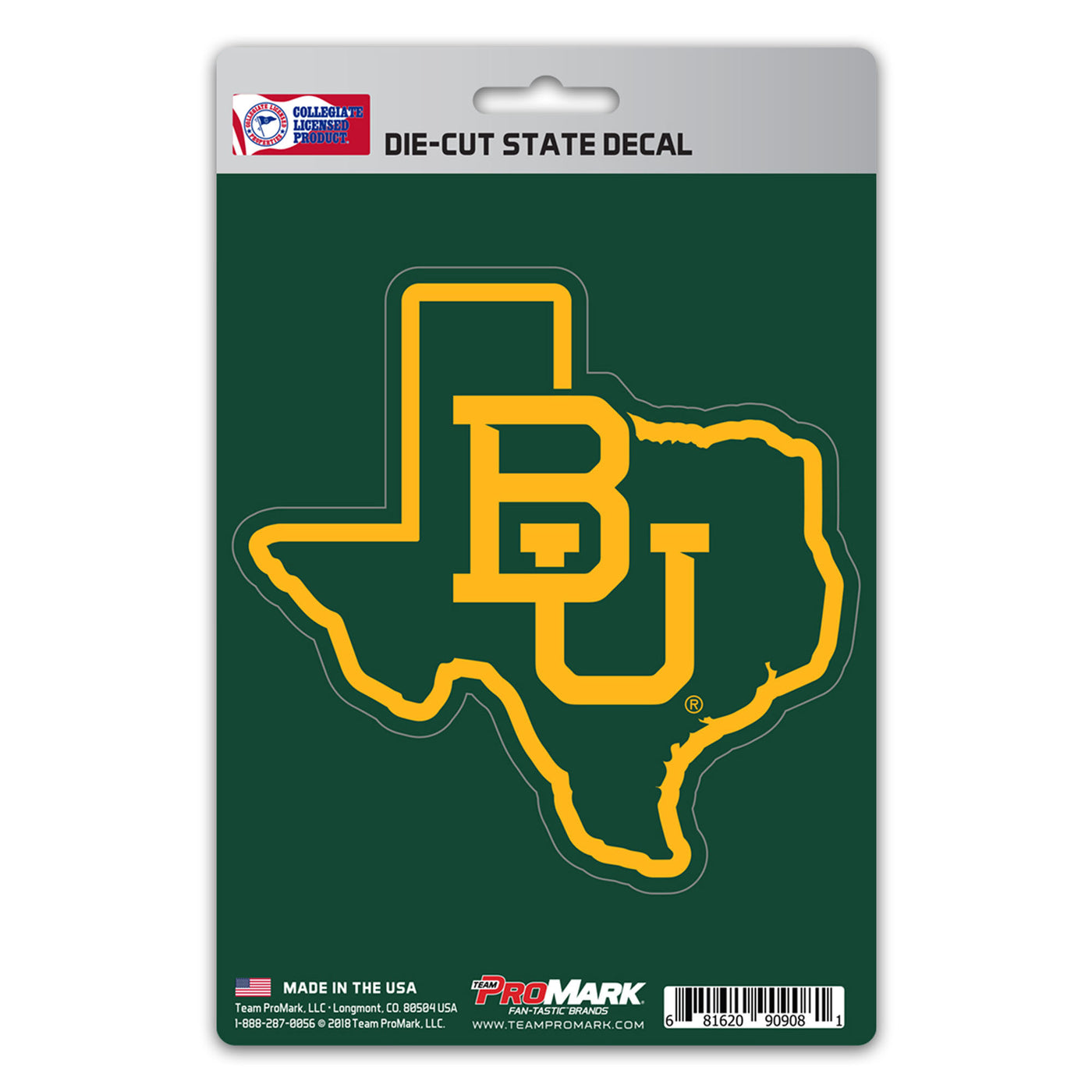 Baylor University State Shape Decal