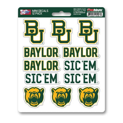 Baylor University Mini Decal 12-pk