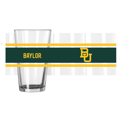 Baylor 16oz Stripe Pint Glass