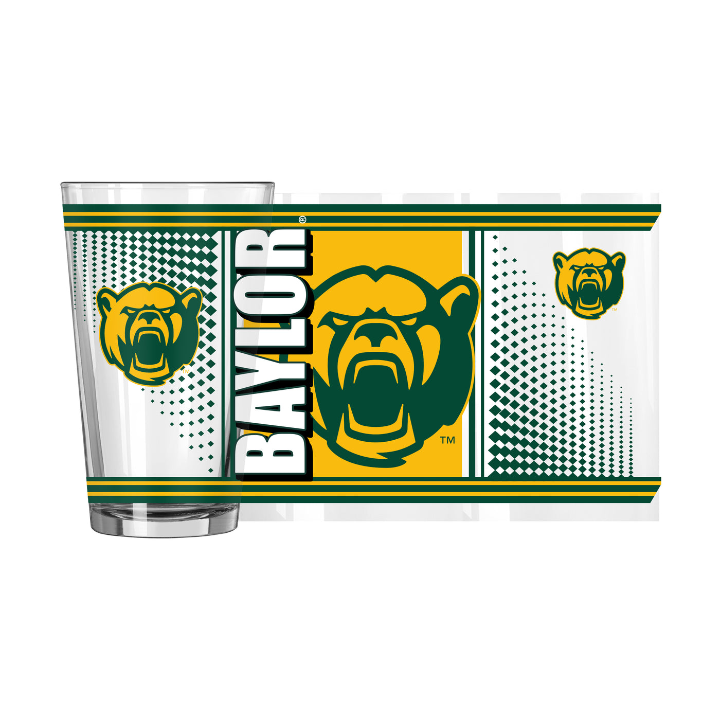 Baylor 16oz Hero Pint Glass