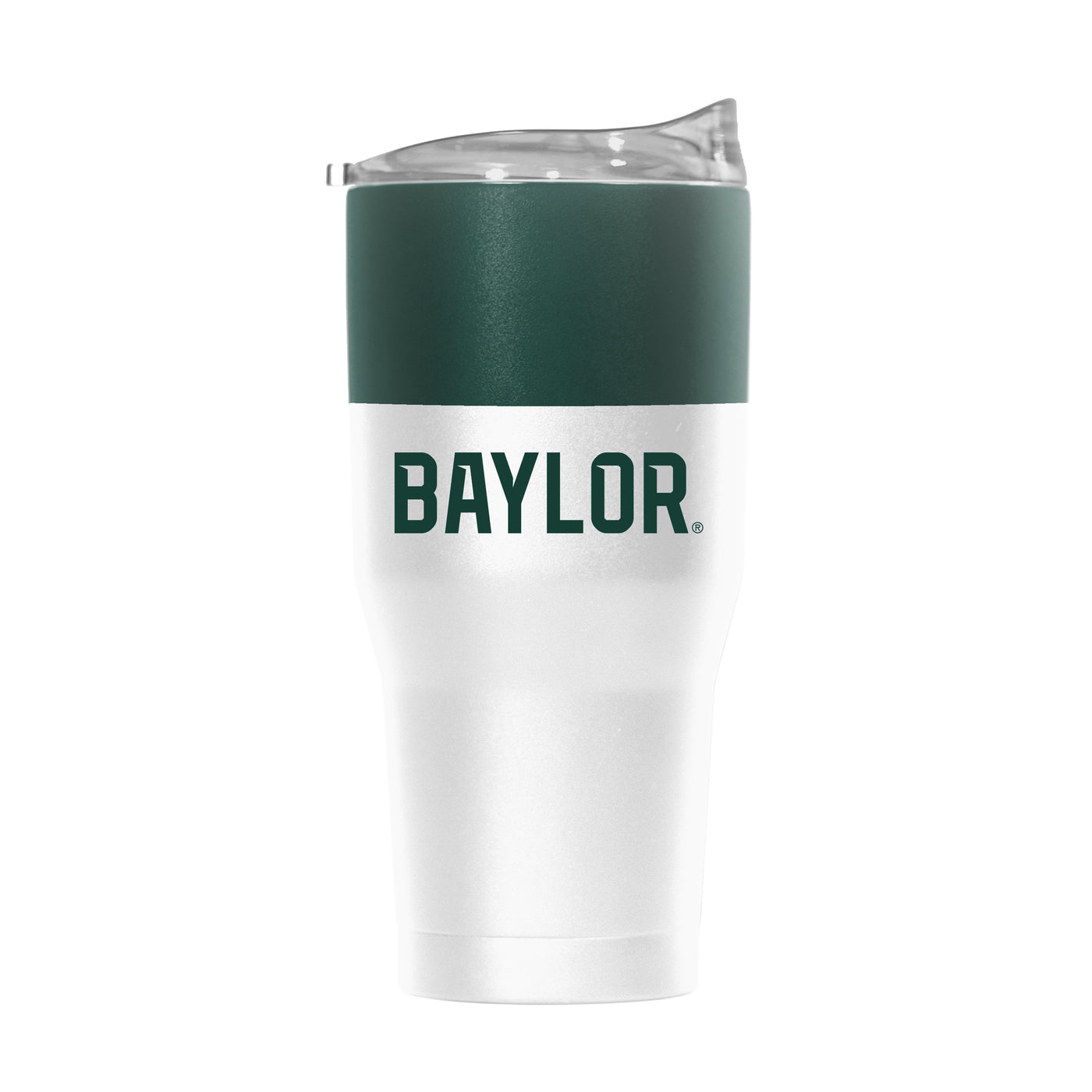 Baylor 30oz Colorblock White Powder Coat Tumbler