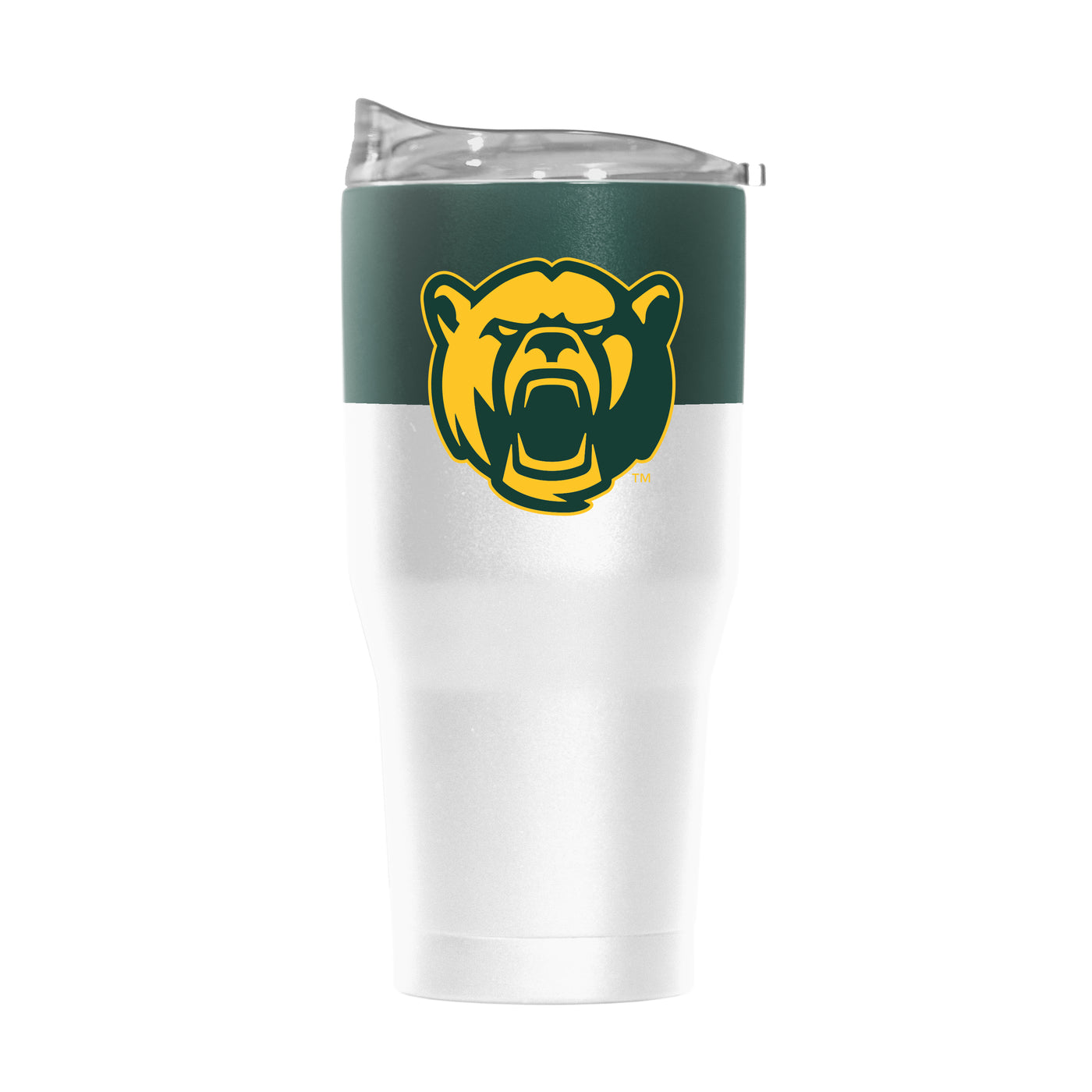 Baylor 30oz Colorblock White Powder Coat Tumbler