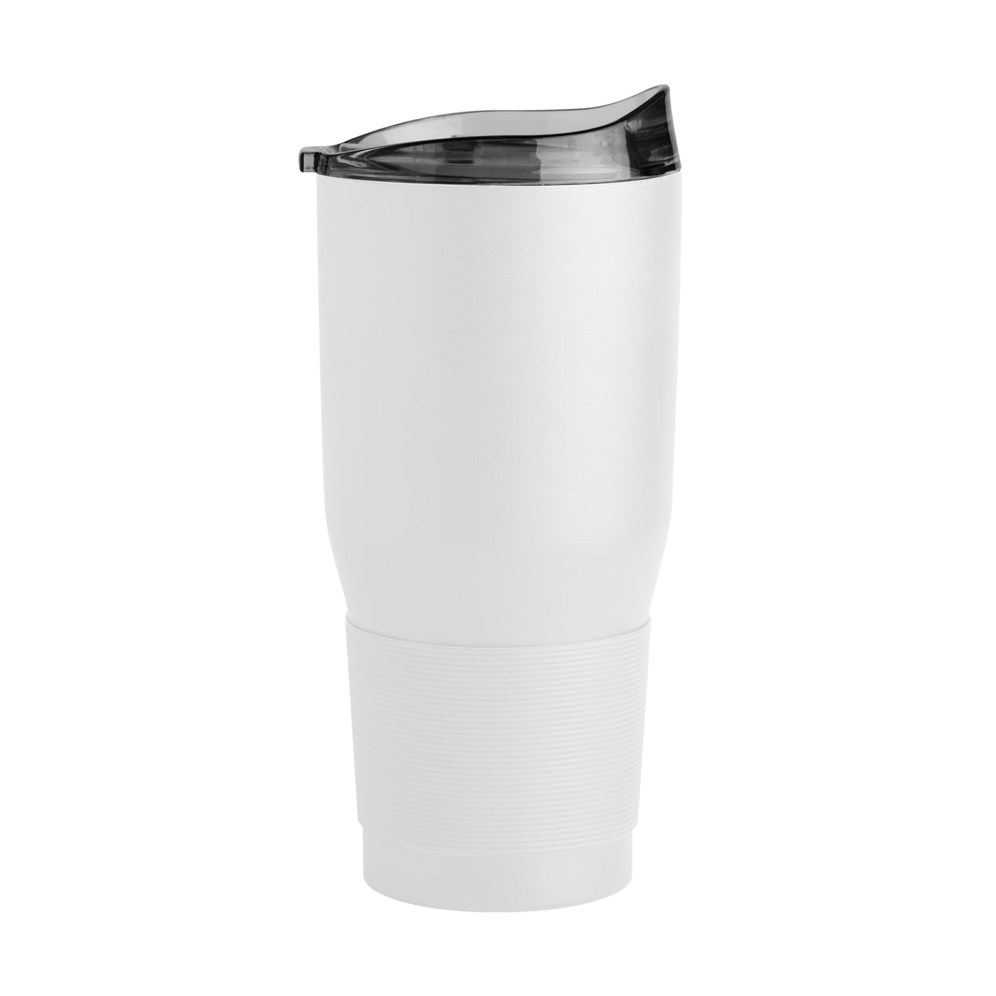 Baylor GunMetal 30oz White Powder Coat Tumbler