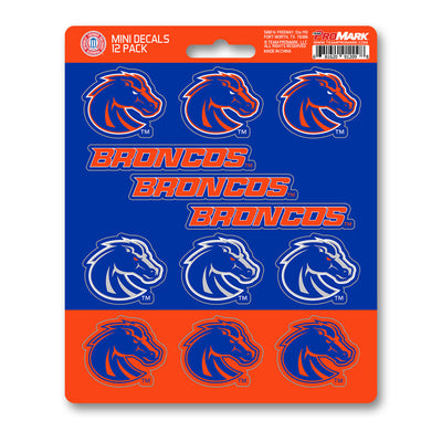 Boise State University Mini Decal 12-pk