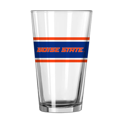 Boise State 16oz Stripe Pint Glass