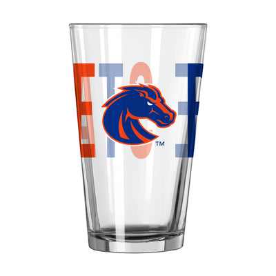 Boise State 16oz Overtime Pint Glass - Logo Brands