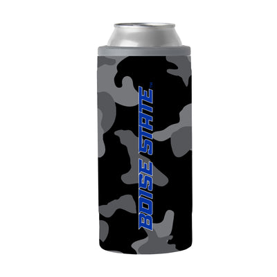 Boise State Black Camo 12oz Slim Can Coolie