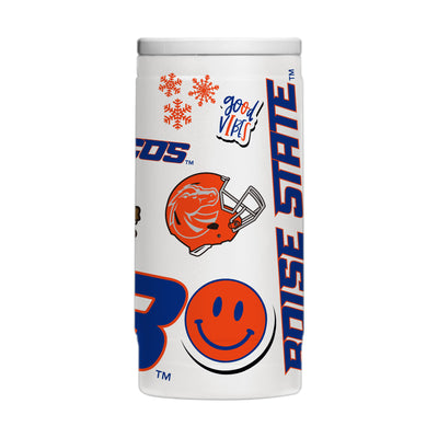 Boise State 12oz Native Powdercoat SlimCan Coolie