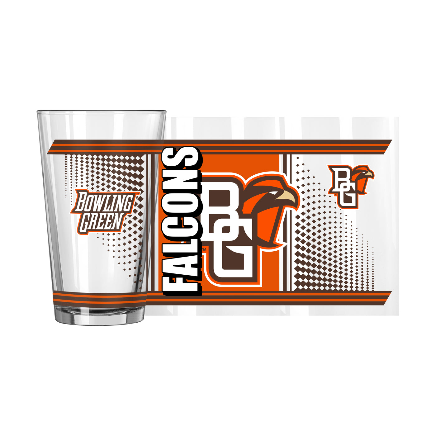 Bowling Green 16oz Hero Pint Glass - Logo Brands