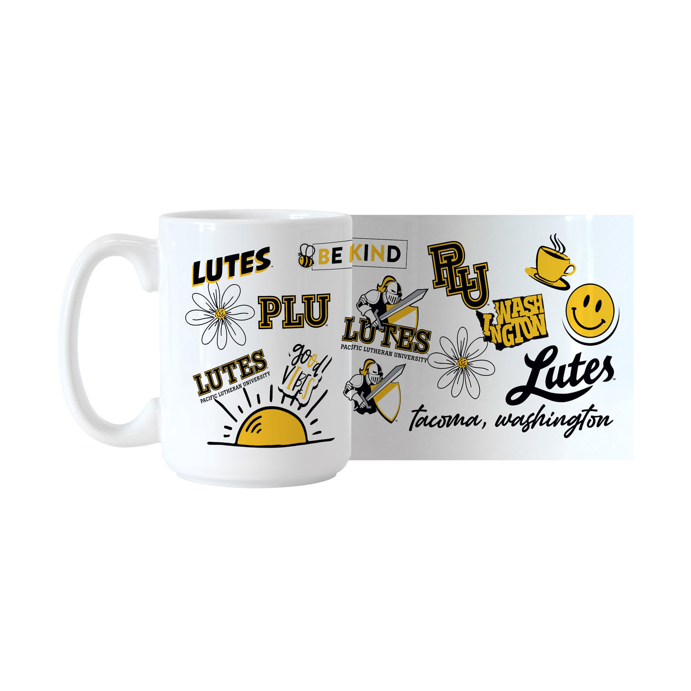 Pacific Luthern University 15oz Native Sublimated Mug