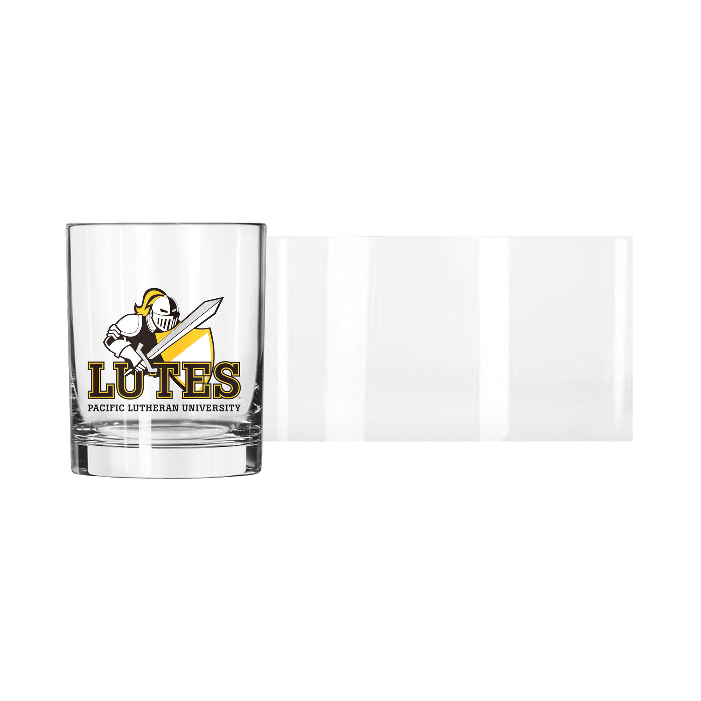 Pacific Luthern University 14oz Logo Rocks Glass