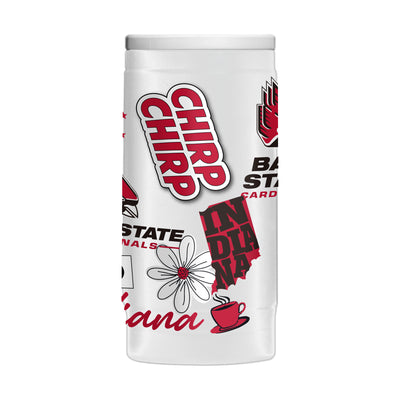 Ball State 12oz Native Powder Coat Slim Can Coolie