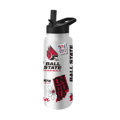 Ball State 34oz Native Quencher Bottle - Logo Brands