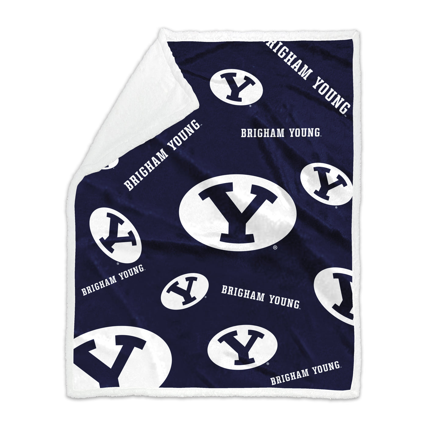 BYU 50x60 Plush Sherpa Throw