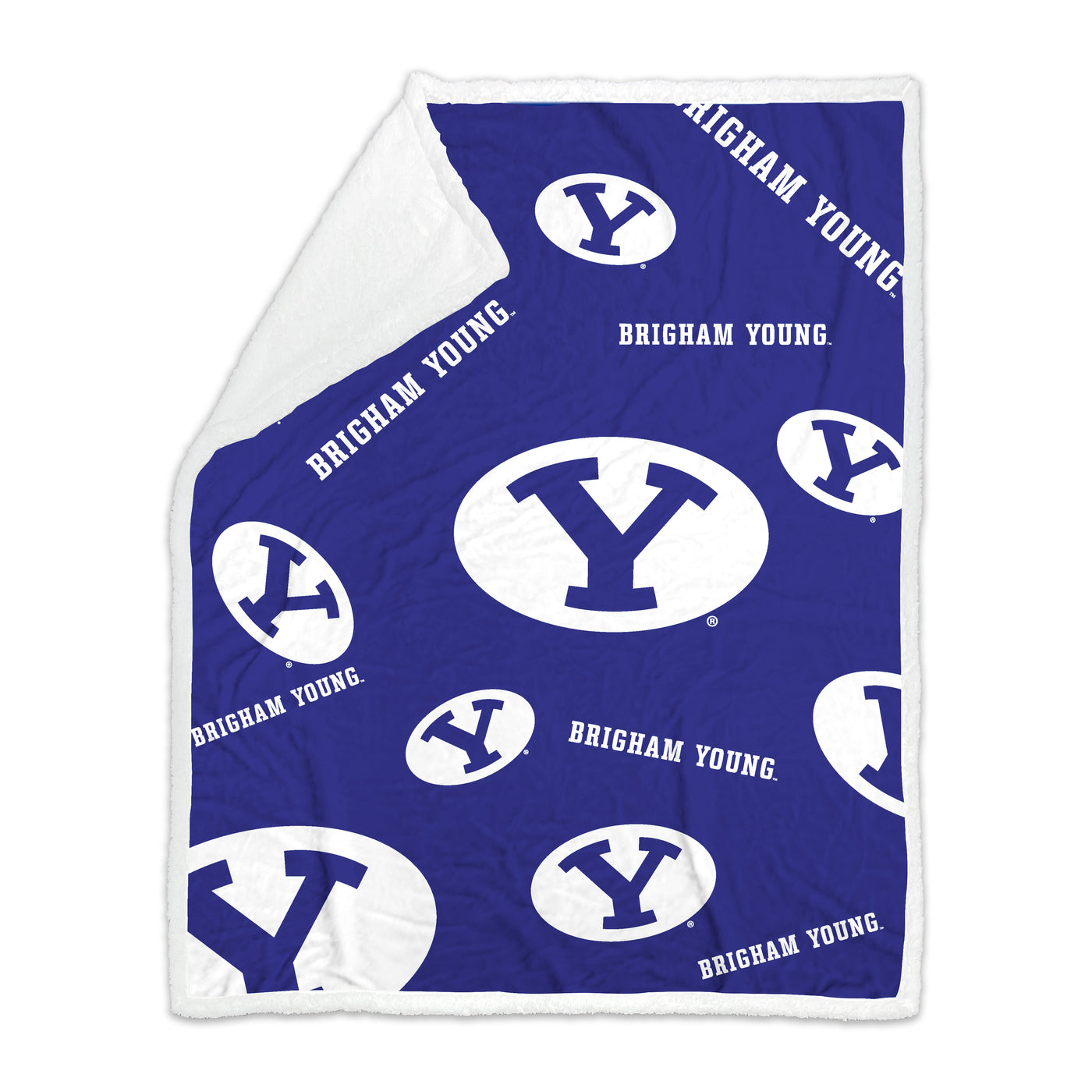 BYU 50x60 Plush Sherpa Throw