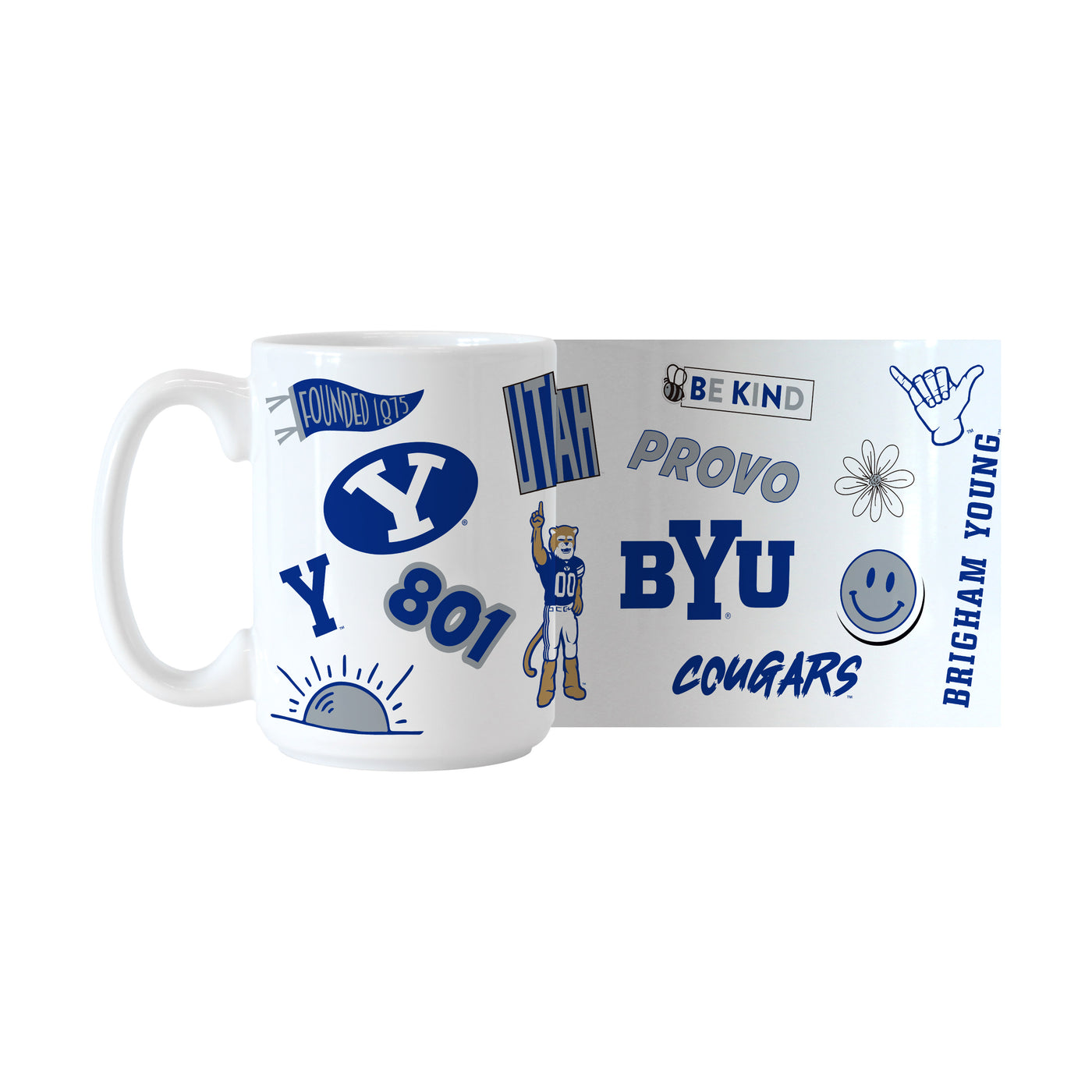 BYU 15oz Native Sublimated Mug
