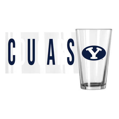 Brigham Young 16oz Overtime Pint Glass