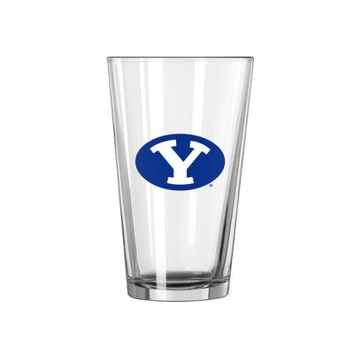 Brigham Young 16oz Logo Pint Glass - Logo Brands