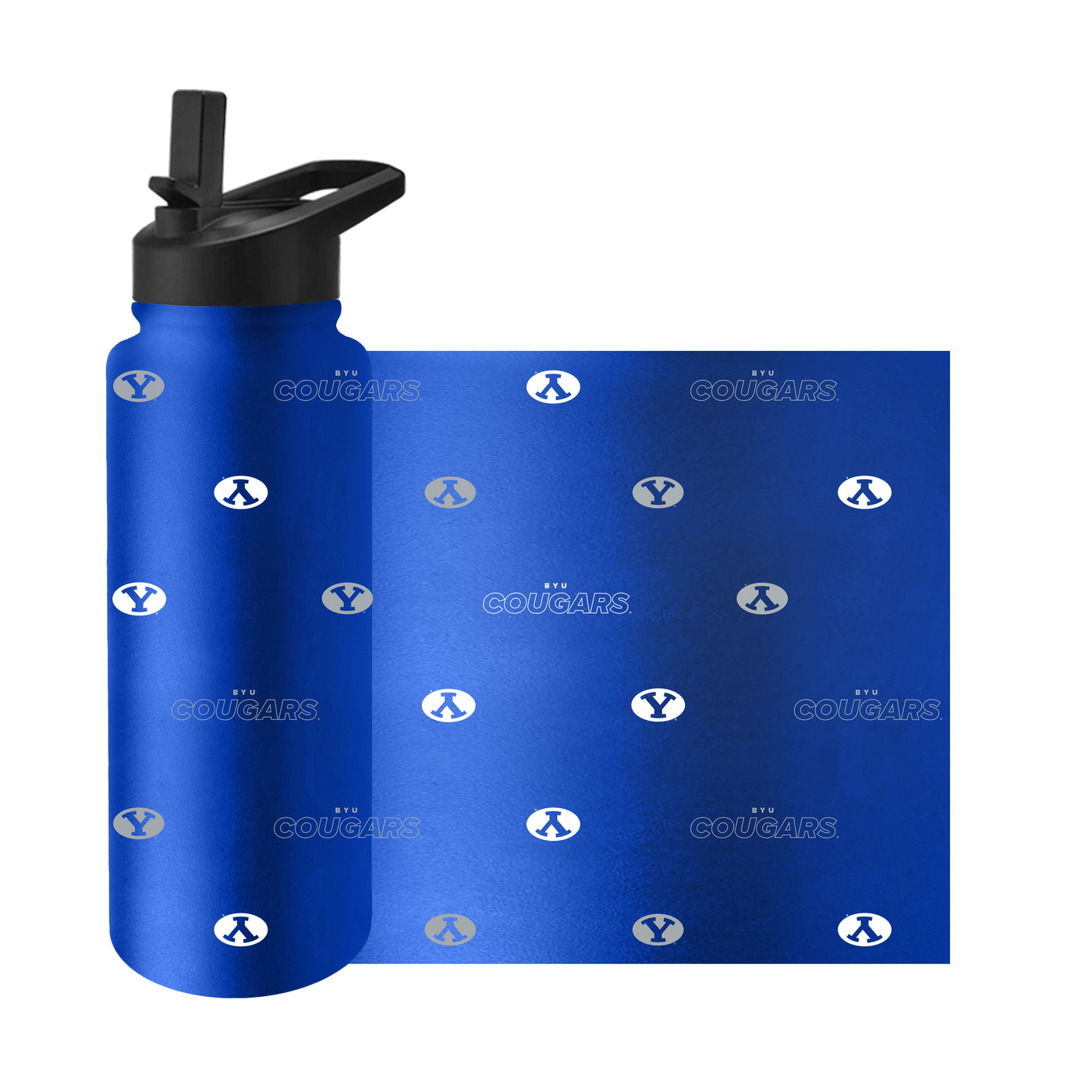 BYU 34oz Step And Repeat Quencher Bottle