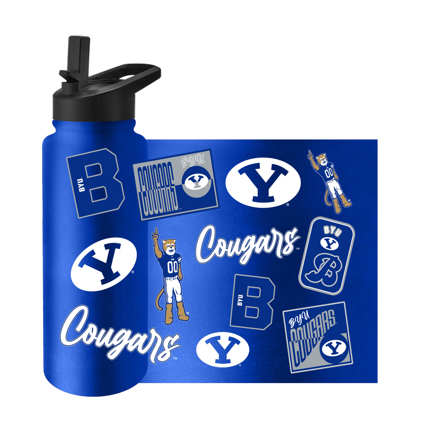 BYU 34oz Dreamweave Quencher Bottle