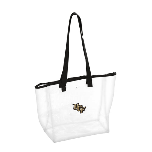Clear stadium bag from Logo Brands featuring central Florida design, made for secure and stylish event access.