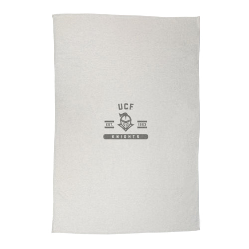 Central Florida Oatmeal sweatshirt blanket by Logo Brands, soft cozy blanket with sweatshirt fabric in oatmeal color.