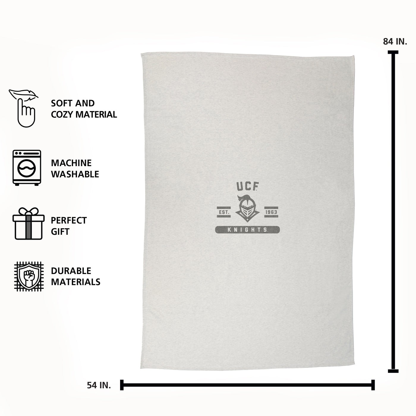 Central Florida Oatmeal Sweatshirt Blanket - Logo Brands