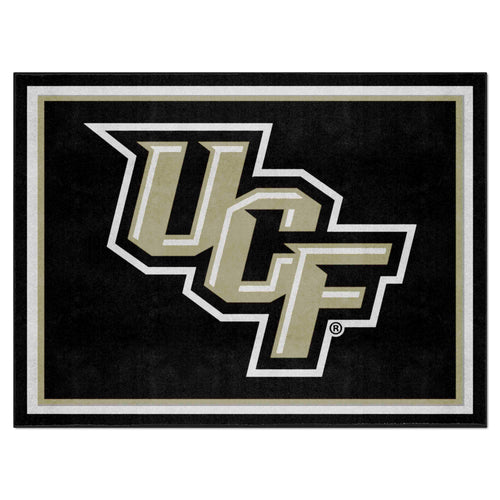 University of Central Florida logo 8x10 rug with UCF mascot and vibrant school colors, ideal for dorms or game rooms.